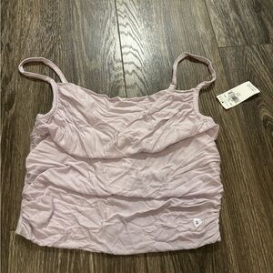 American Eagle Light Purple Ruched Tank Top